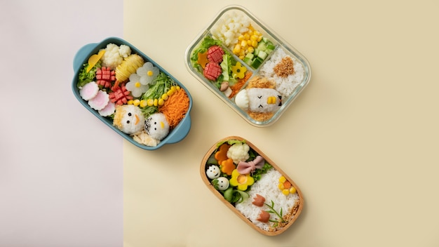 authentic Japanese bento boxes for lunch