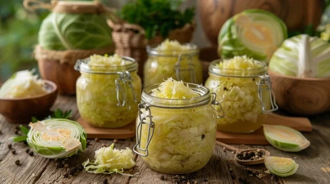 easy homemade kimchi and sauerkraut