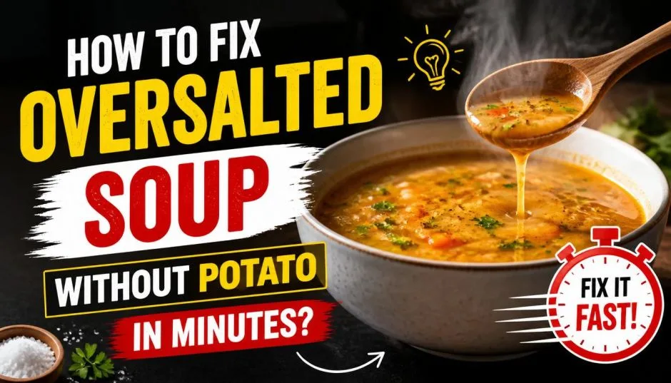 How to Fix Oversalted Soup Without Potato in Minutes?